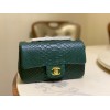 Chanel Classic Green Python Mini Bag