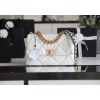 Chanel 19 White Gold Hardware 30cm