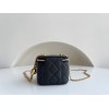 Chanel Small Vanity Classic Box On Chain Black Caviar Bag