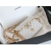 Chanel 22A metal white case bag
