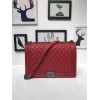 Chanel 30cm Red Caviar Boy Bag