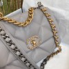 Chanel 19 flap gray bag 26cm
