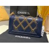 Chanel Leboy Blue Flap Bag 25cm