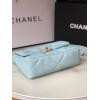 Chanel flap bag light blue 19 bag 26cm