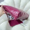 Chanel pink leather tote shopping large bag
