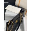 Chanel shopping bag calfskin gold hardware