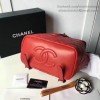 Chanel Quilted Lambskin Backpack Red 170303 VS07838