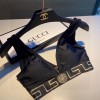 Versace black swimsuit 02