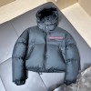 Prada black puffer coat