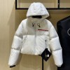 Prada white puffer coat