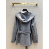 Louis Vuitton Wrap Coat in Gray