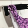 Gucci purple monogram bikini