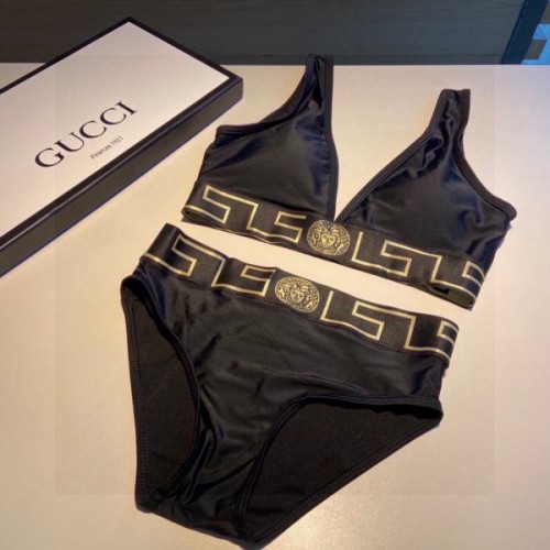 Versace black swimsuit 02