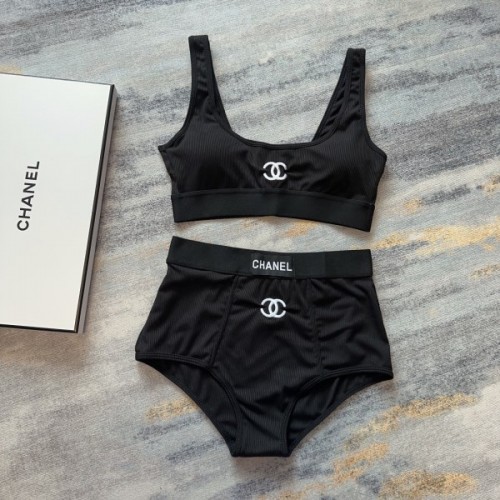 Chanel black swimsuit