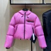 Prada pink puffer coat