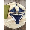 Gucci denim effect swimsuit