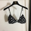 Louis Vuitton black denim effect bikini