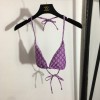 Gucci purple monogram bikini