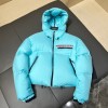 Prada blue puffer coat
