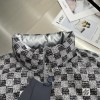 Louis Vuitton Metallic Monogram reversible puffer jacket