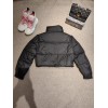 Prada nylon puffer coat ( black/ white)