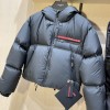 Prada black puffer coat