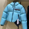 Prada blue puffer coat