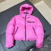 Prada pink puffer coat