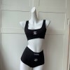 Chanel black swimsuit