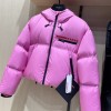 Prada pink puffer coat