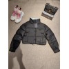 Prada nylon puffer coat ( black/ white)