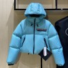 Prada blue puffer coat