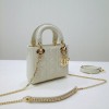 Dior lady white patent leather mini 17cm
