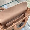 Dior lady D-joy Latte Diamond Motif Beige Bag