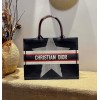 Dior Tote Book Emroided Blue Star 36cm