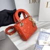Dior lady micro orange bag