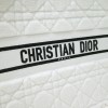 Dior Book Tote White Cannage Shearling 42cm