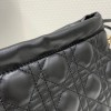 Dior Lady Top Handle Srawstring Black Mini bag