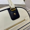 Dior Vibe Zippy Bowling White Smooth Calfskin Bag