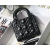 Dior Lady Diamond Motif Black Mini Bag