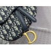 Dior saddle bag original leather black 20cm