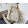 Dior Mini Dioramour White Lambskin Backpack