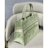 Dior book tote green embroided bag 36cm