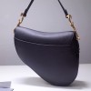 Dior saddle bag original grain leather black 25 cm