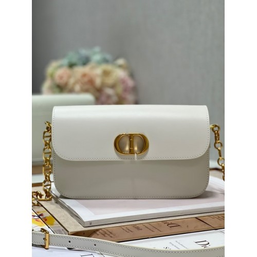 Dior 30 Montaigne Avenue White Leather Bag