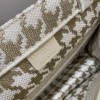 Dior book gold tone embroidery tote 36cm