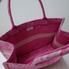 Dior Medium Book Tote Pink Reverse Embroidery