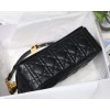 Dior Caro Medium Black Bag 25cm