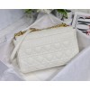 Dior Caro Medium White Bag 25cm