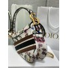 Fendi Saddle White Jardin Magique Embroidery Bag